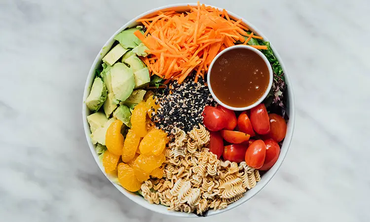 Colorful glam shot of the Crunchy Sesame from Mandy's