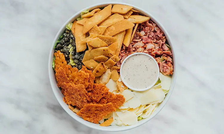 Shot of the Jules Caesar from Mandy's Salads